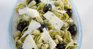 Recept Tagliatelle met olijven, tuinbonen Grand'Italia